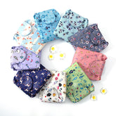 Makyaj Çantası 53x68 cm Kumaş Mor Güllü